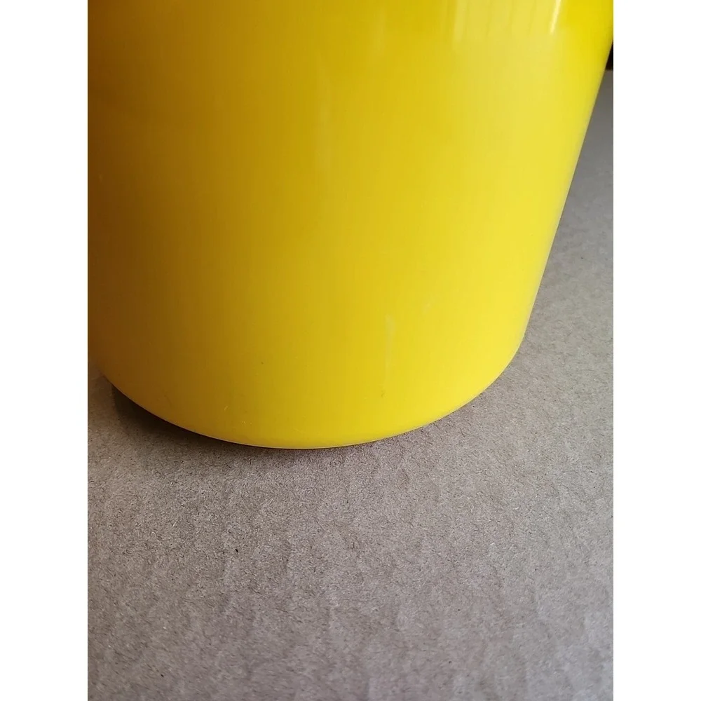 Vintage 1970's Habitat Crayonne Plastic‎ Ice Bucket Storage Container Yellow